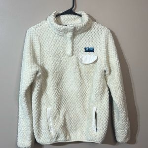 Simply Southern sherpa size small pockets cream color warm soft small